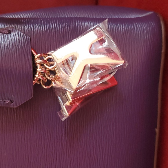 DKNY Paige Small Purple Satchel - Picture 2 of 4